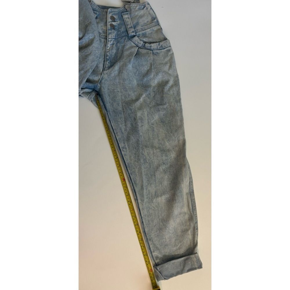 1980’s Tacoola Santi Light Wash High-Waist Denim Overalls Size S ~Excellent - Picture 7 of 11
